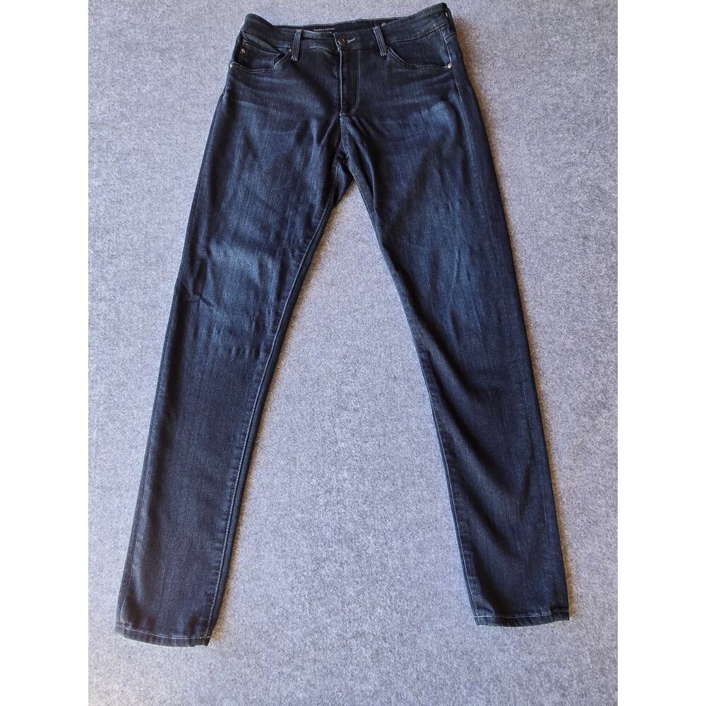 Adriano Goldschmied AG Jeans The Farrah High Rise Skinny Dark Blue Denim 29R